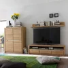 Wohnen Wohnwände<Wohnwand Croconia aus Wildeiche Massivholz (dreiteilig)
