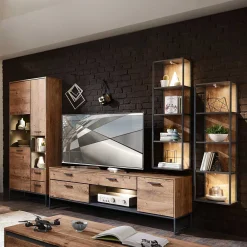 Wohnen Wohnwände<Wohnwand Designmöbel Set - Xindus (vierteilig)