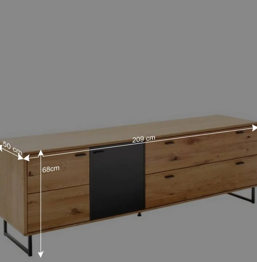 Wohnen Wohnwände<Wohnwand für Wohnzimmer Set - Flacona (dreiteilig)