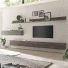 Wohnen Wohnwände<Wohnwand Hängeschränke und Wandboards im Set - Mundo (fünfteilig)