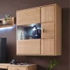Wohnen Vitrinen|Schränke<Wohnwand Hängevitrine in Eiche Bianco - Vernella