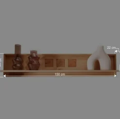 Wohnen Wohnwände<Wohnwand Möbelset aus Massivholz - Sarosca (vierteilig)