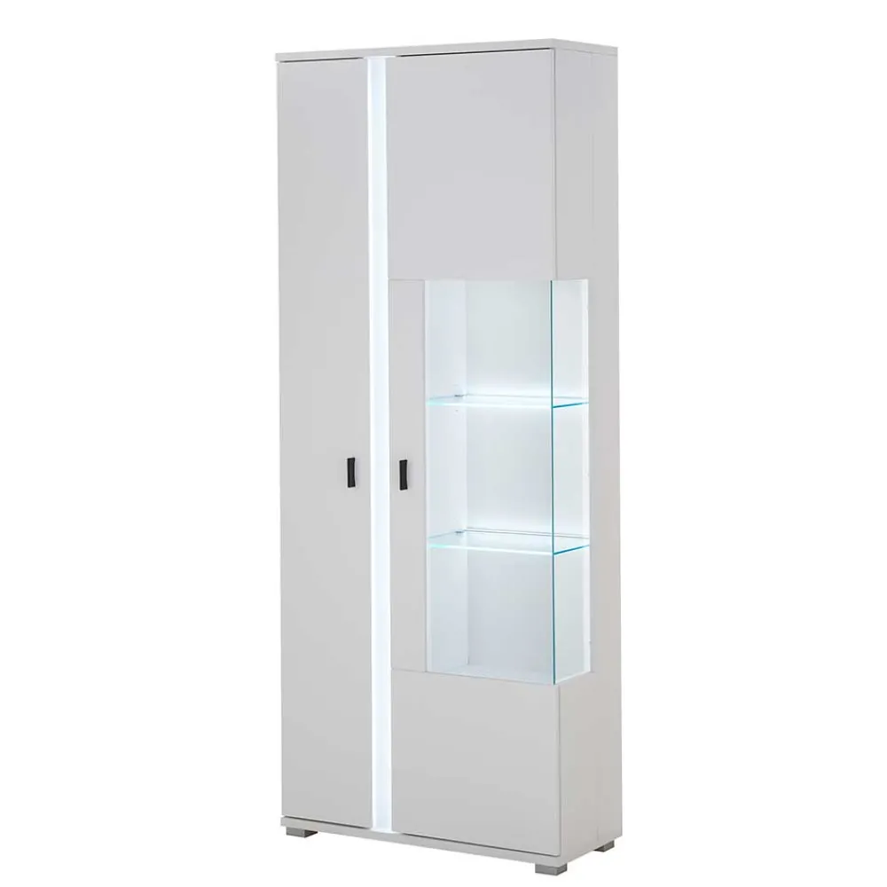 Wohnen Wohnwände<Wohnwand mit LED Licht Möbelset - Tirol (vierteilig)