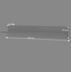 Wohnen Wohnwände<Wohnwand mit LED Licht Möbelset - Tirol (vierteilig)