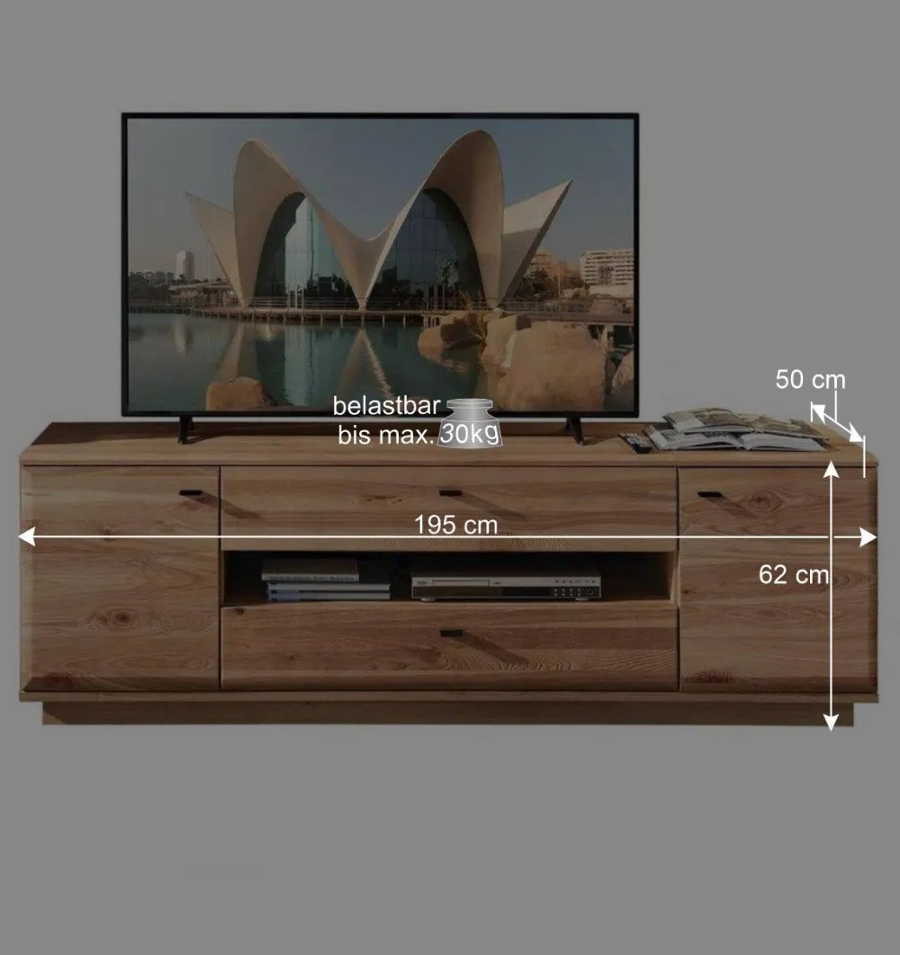 Wohnen Wohnwände<Wohnwand Programm Möbel Set - Cassna (dreiteilig)