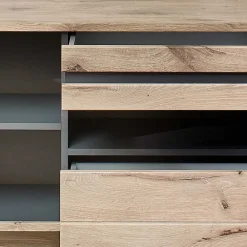 Wohnen Wohnwände<Wohnwand Schränke im Holzdekor - Zelio (dreiteilig)