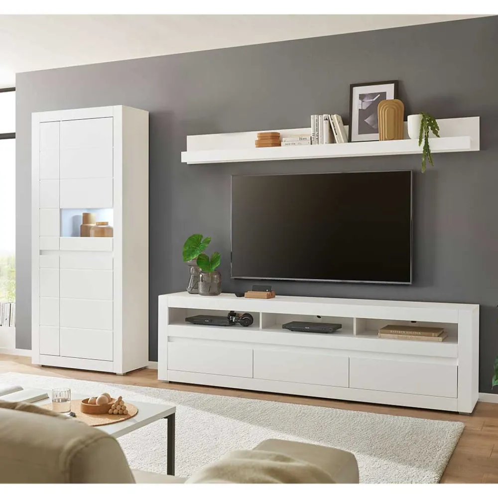Wohnen Wohnwände<Wohnwand Set modern - Ilana (dreiteilig)