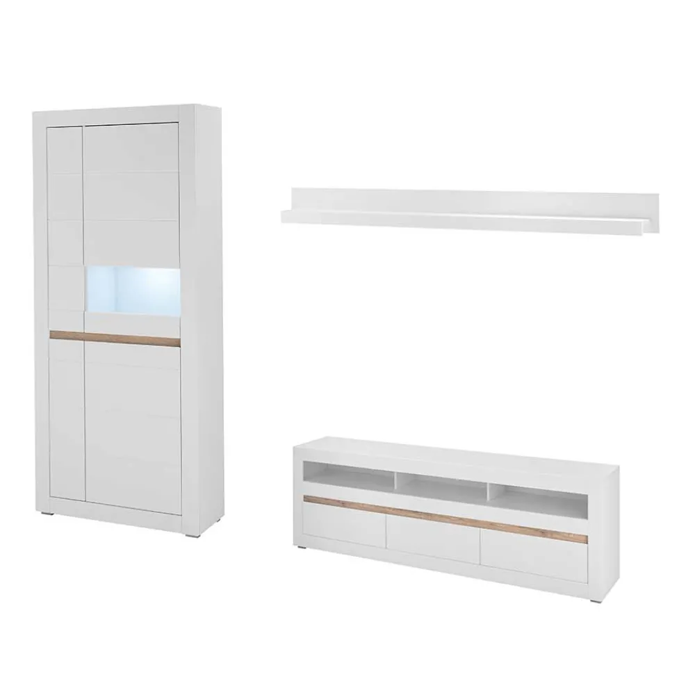 Wohnen Wohnwände<Wohnwand Set modern - Ilana (dreiteilig)
