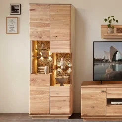 Wohnen Wohnwände<Wohnwand Wohnzimmer-Möbel Set - Cassna (dreiteilig)