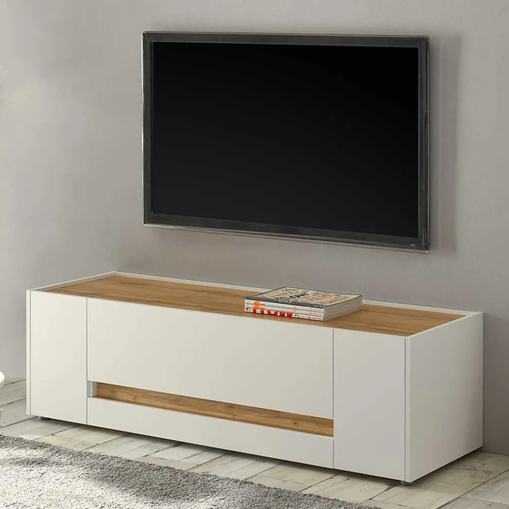 Wohnen Wohnwände<Wohnzimmer Anbauwand 340 cm breit - Nonessia (fünfteilig)