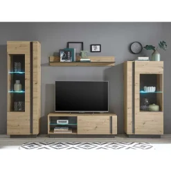 Wohnen Wohnwände<Wohnzimmer Anbauwand 270 cm breit - Lairian (vierteilig)