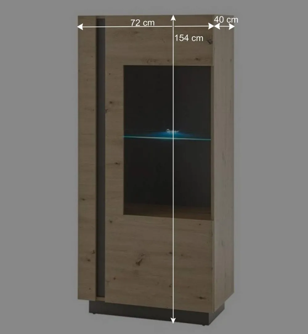 Wohnen Wohnwände<Wohnzimmer Anbauwand 270 cm breit - Lairian (vierteilig)