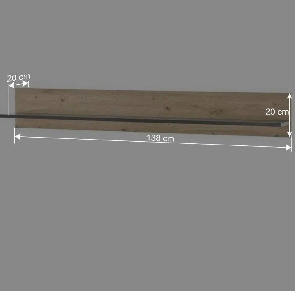 Wohnen Wohnwände<Wohnzimmer Anbauwand 270 cm breit - Lairian (vierteilig)