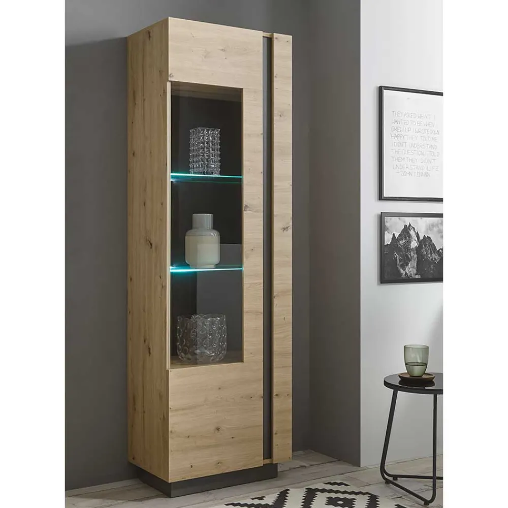 Wohnen Wohnwände<Wohnzimmer Anbauwand 270 cm breit - Lairian (vierteilig)
