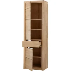Wohnen Wohnwände<Wohnzimmer Anbauwand Croconia aus Wildeiche Massivholz (dreiteilig)