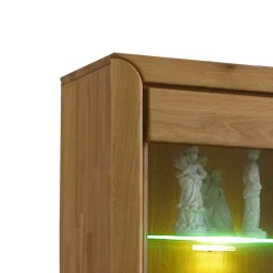 Wohnen Wohnwände<Wohnzimmer Anbauwand Croconia aus Wildeiche Massivholz (dreiteilig)