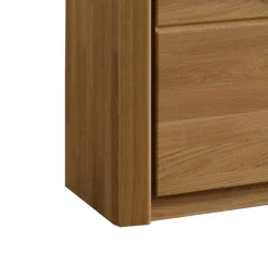 Wohnen Wohnwände<Wohnzimmer Anbauwand Croconia aus Wildeiche Massivholz (dreiteilig)
