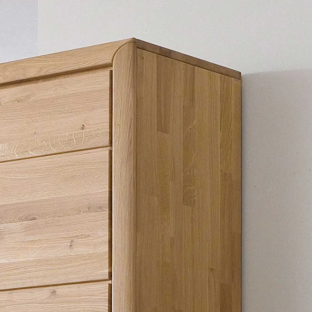 Wohnen Wohnwände<Wohnzimmer Anbauwand Croconia aus Wildeiche Massivholz (dreiteilig)