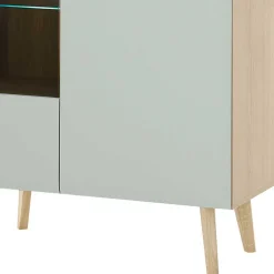 Wohnen Wohnwände<Wohnzimmer Anbauwand im Skandi Design - Armina (vierteilig)