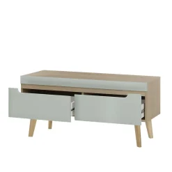 Wohnen Wohnwände<Wohnzimmer Anbauwand im Skandi Design - Armina (vierteilig)
