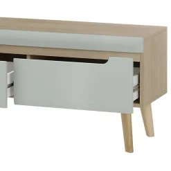 Wohnen Wohnwände<Wohnzimmer Anbauwand im Skandi Design - Armina (vierteilig)