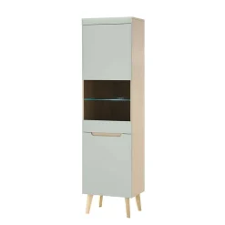 Wohnen Wohnwände<Wohnzimmer Anbauwand im Skandi Design - Armina (vierteilig)
