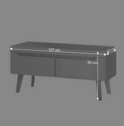 Wohnen Wohnwände<Wohnzimmer Anbauwand im Skandi Design - Armina (vierteilig)