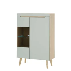 Wohnen Wohnwände<Wohnzimmer Anbauwand im Skandi Design - Armina (vierteilig)