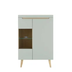 Wohnen Wohnwände<Wohnzimmer Anbauwand im Skandi Design - Armina (vierteilig)