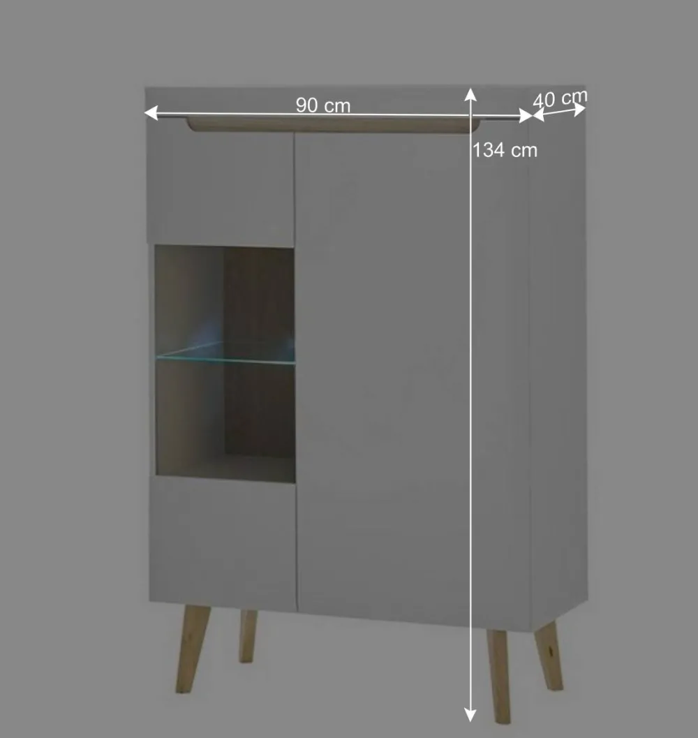Wohnen Wohnwände<Wohnzimmer Anbauwand Möbel Kombi - Ginko (dreiteilig)