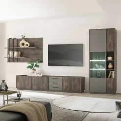 Wohnen Wohnwände<Wohnzimmer Anbauwand Möbel-Kombi - Mundo (dreiteilig)
