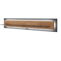 Wohnen Wohnwände<Wohnzimmer Anbauwand mit LED Beleuchtung - Drinidad (dreiteilig)