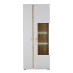 Wohnen Wohnwände<Wohnzimmer Anbauwand mit LED Set - Racelyn (vierteilig)