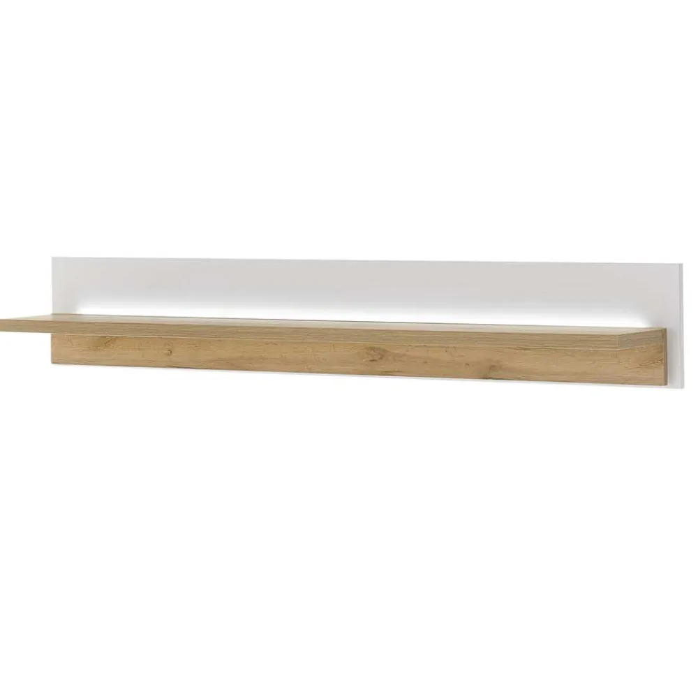 Wohnen Wohnwände<Wohnzimmer Anbauwand mit LED Set - Racelyn (vierteilig)