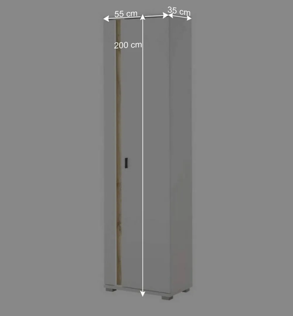 Wohnen Wohnwände<Wohnzimmer Anbauwand mit LED Set - Racelyn (vierteilig)