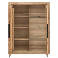 Wohnen Wohnwände<Wohnzimmer Anbauwand teilmassiv - Nelenia (vierteilig)