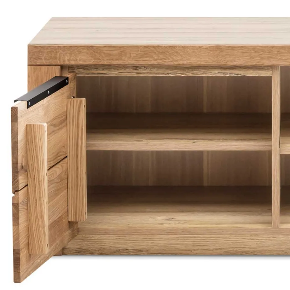 Wohnen Wohnwände<Wohnzimmer Anbauwand teilmassiv - Nelenia (vierteilig)