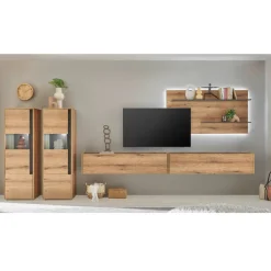 Wohnen Wohnwände<Wohnzimmer Anbauwand-Set modern - Colomania (fünfteilig)