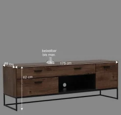 Wohnen Wohnwände<Wohnzimmer Design Wohnwand Möbelset - Xindus (vierteilig)