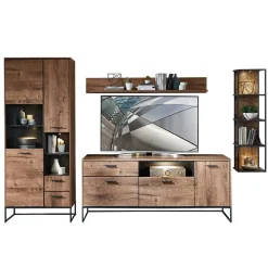 Wohnen Wohnwände<Wohnzimmer Design Wohnwand Möbelset - Xindus (vierteilig)