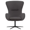 Wohnen Sessel<Wohnzimmer Designsessel in Dunkelgrau Stoff - Dessina