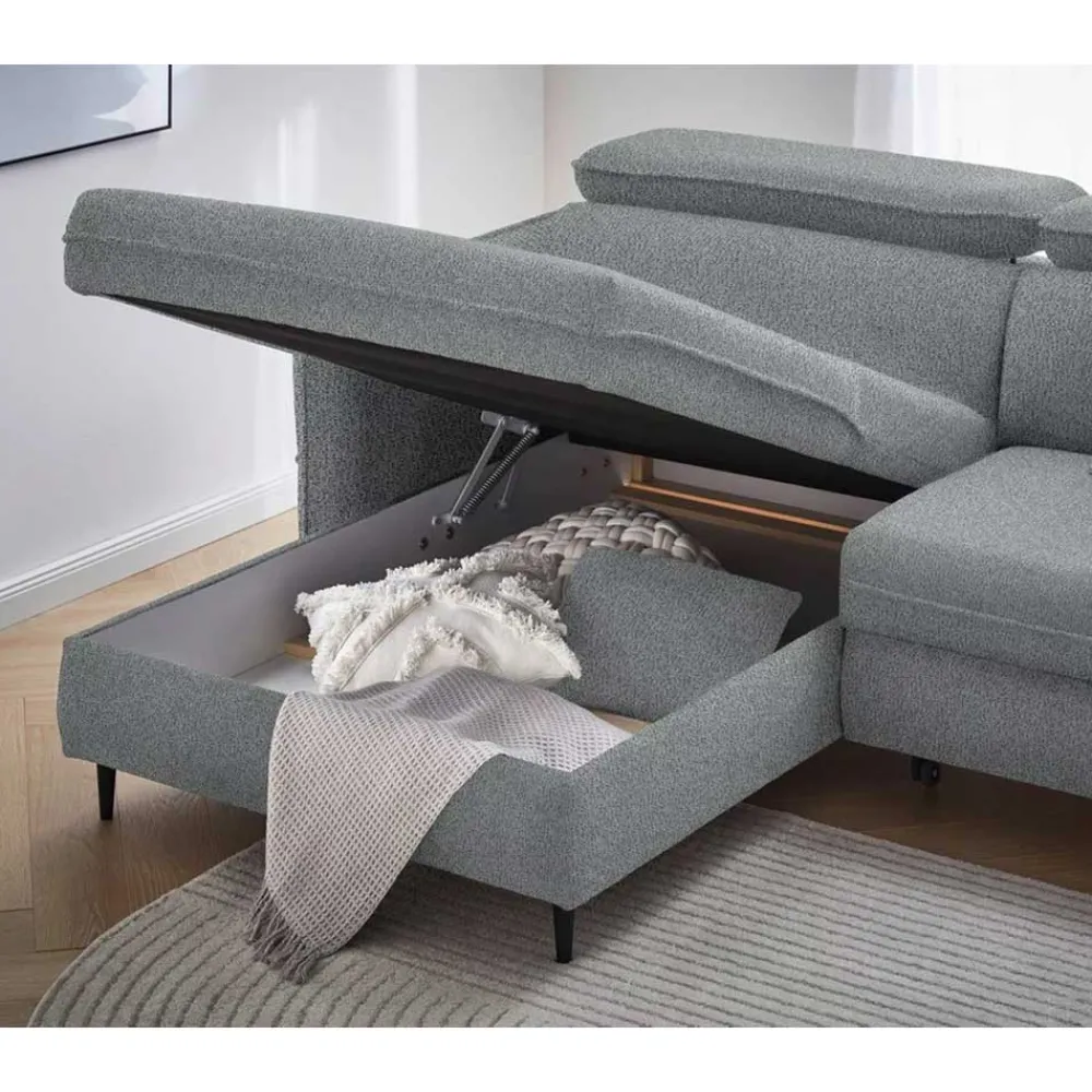 Wohnen Sofas<Wohnzimmer Eckcouch mit Schlaffunktion - Haik