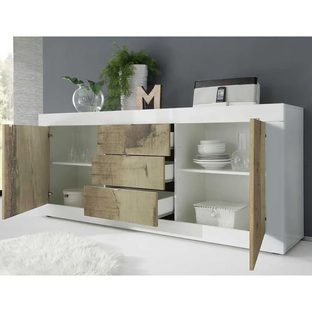 Wohnen Wohnwände<Wohnzimmer Highboard & Sideboard - Olvenion (zweiteilig)