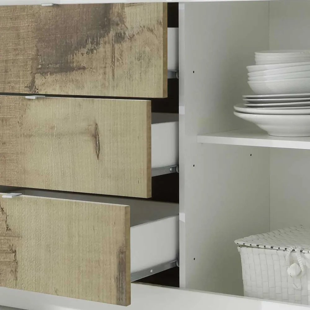 Wohnen Wohnwände<Wohnzimmer Highboard & Sideboard - Olvenion (zweiteilig)