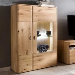 Wohnen Highboards<Wohnzimmer Highboard aus Massivholz - Destal