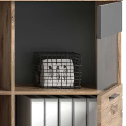 Wohnen Highboards<Wohnzimmer Highboard mit Glaseinsätzen - Lucios