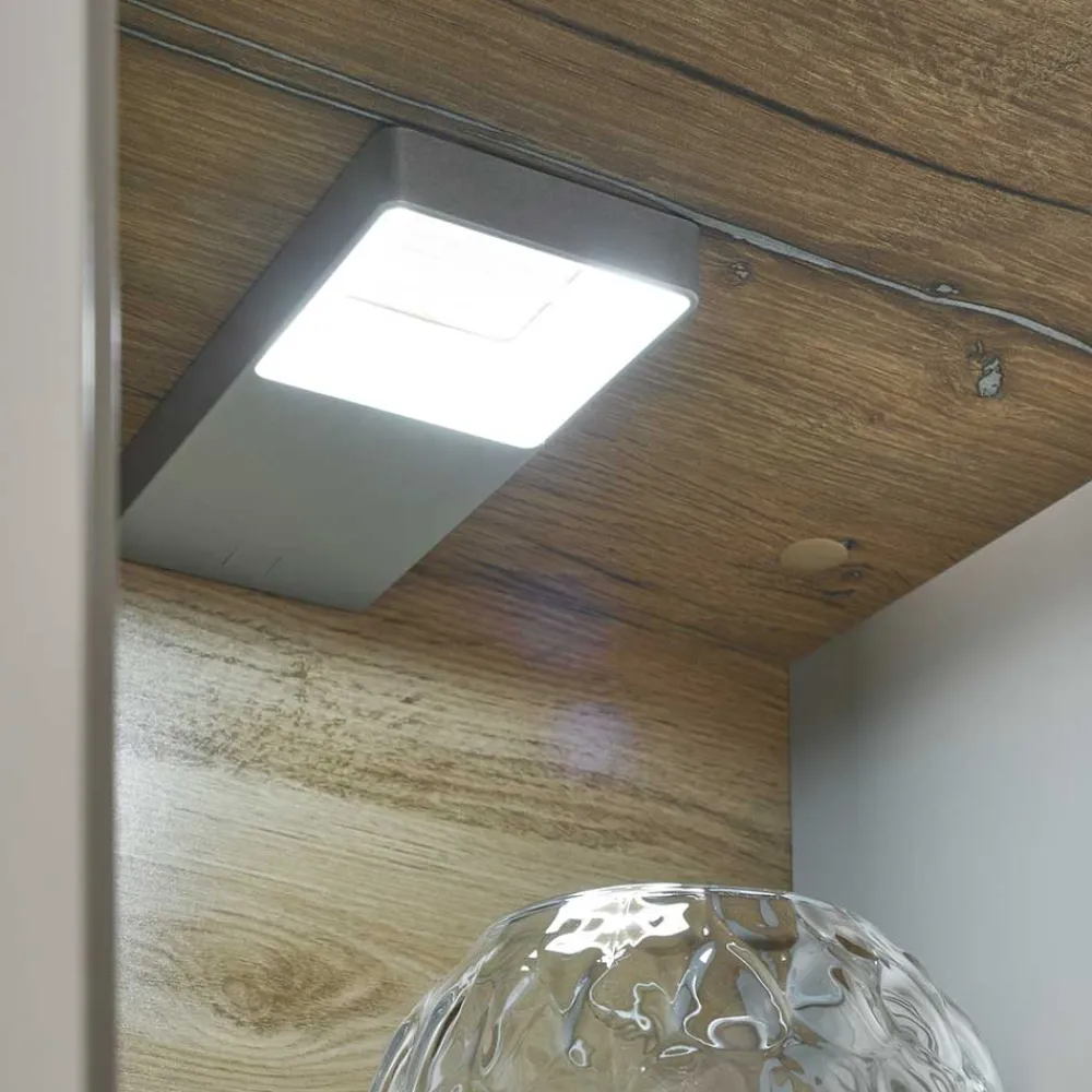 Wohnen Vitrinen<Wohnzimmer Highboard mit Glas Einsatz - Lioscas