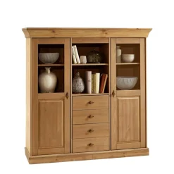 Wohnen Highboards<Wohnzimmer Highboard Piatra aus Kiefer teilmassiv