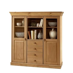 Wohnen Highboards<Wohnzimmer Highboard Piatra aus Kiefer teilmassiv