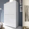 Wohnen Highboards<Wohnzimmer Highboard Sogno in Hochglanz Weiß